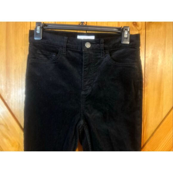 LOFT Black Velvet Modern Skinny Pants - Picture 3 of 8